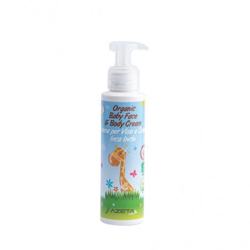 Azeta Bio Organska Bebi Krema Za Lice I Tijelo, 0M+ 100ML, Plava