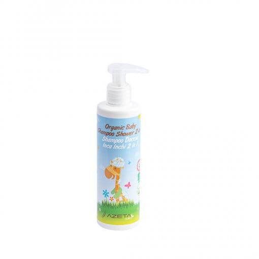 Azeta Bio Organska Uljana Šampon/Kupka Za Bebe 2U1 0+, 500ML, Plava