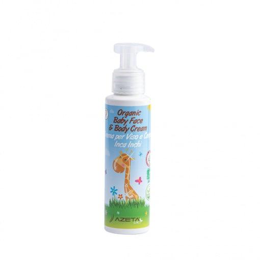 Azeta Bio Organska Bebi Krema Za Lice I Tijelo, 0M+ 200ML, Plava