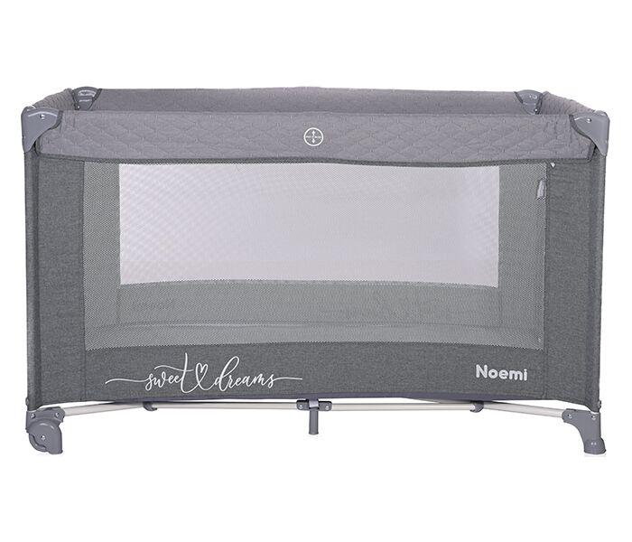 Lorelli Prijenosni dječji krevet Neomi, 1 nivo, sivi