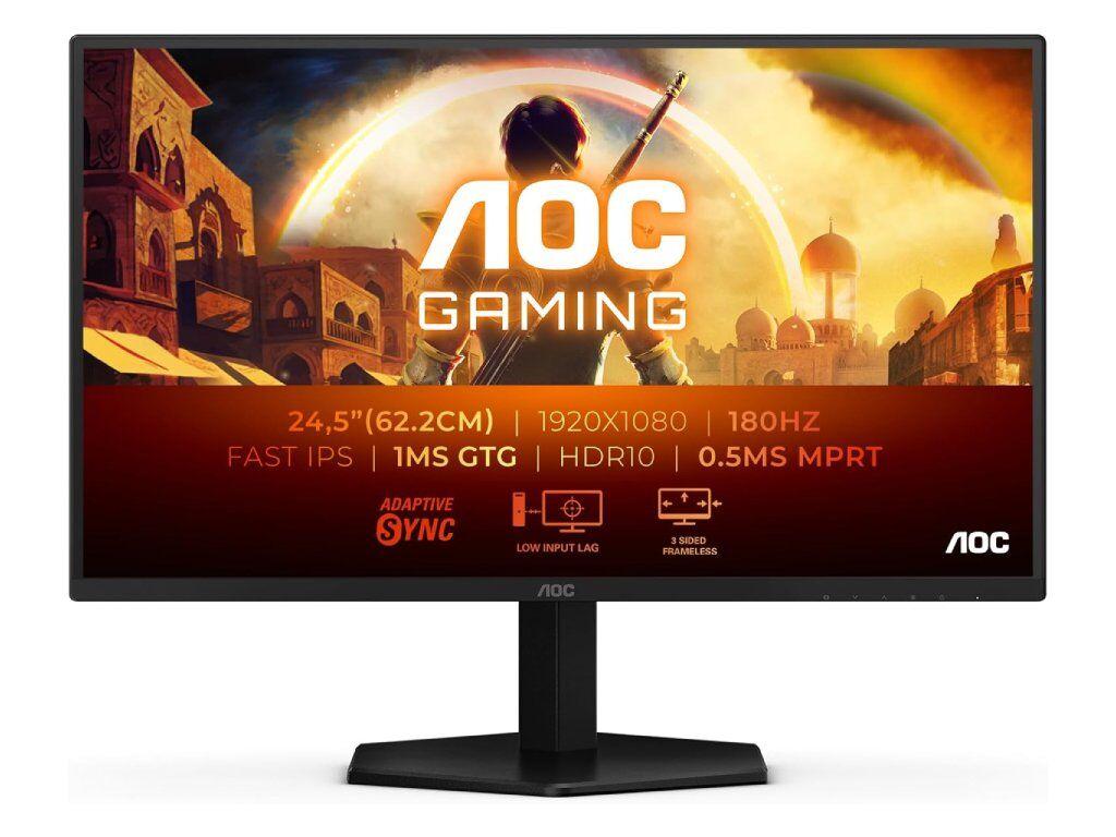 AOC IPS Gaming Monitor 25G42E, 24.5 , Full HD, 180Hz, 0.5 ms, 1000:1, 300 cd/m2, HDR 10, HDMI/DP