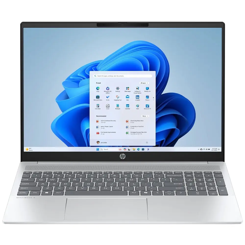 HP OmniBook 5 Win11Home/Ryzen7 8840U/512GB/16GB DDR5/16  2K IPS/bclkt/Copilot/Glacier silver