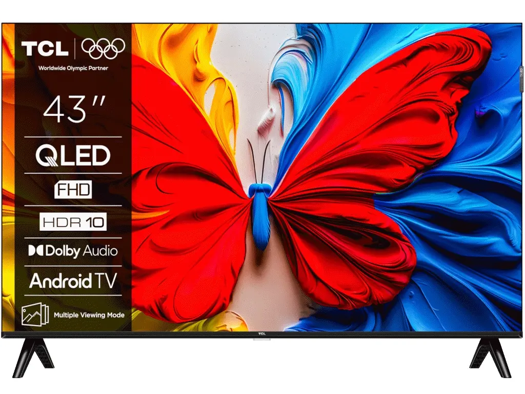 TCL 43S5K QLED TV 43  full HD, Android smart, Colorful Quantum Crystal, slim dizajn (bez okvira)