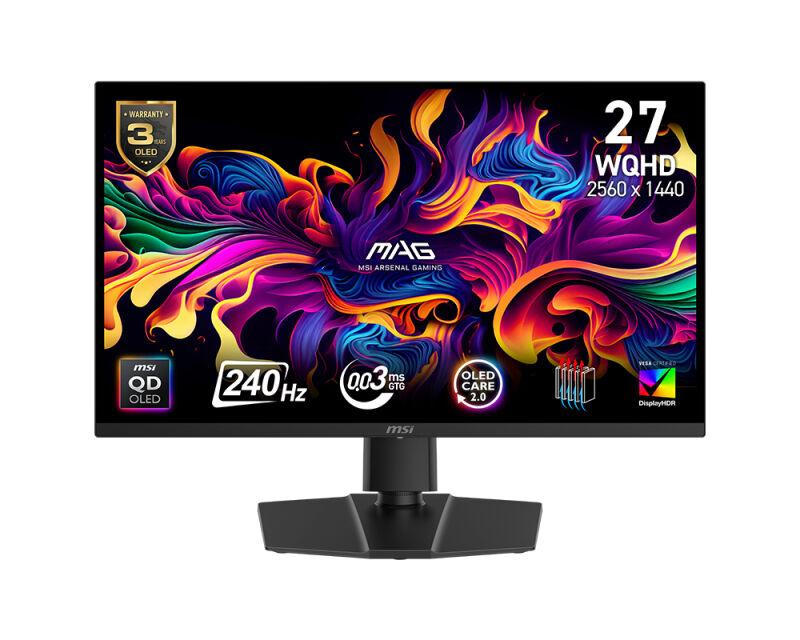 MSI 27 inča MAG 271QP X24 WQHD 2560x1440 QD-OLED 240Hz gaming monitor