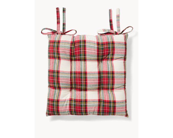 Jastuk Za Stolicu Sa Kariranim Motivom 40X40 Cm