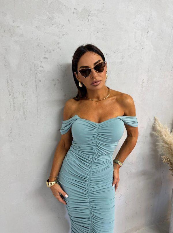 Blondy Leona Ice Midi Elegantna Haljina