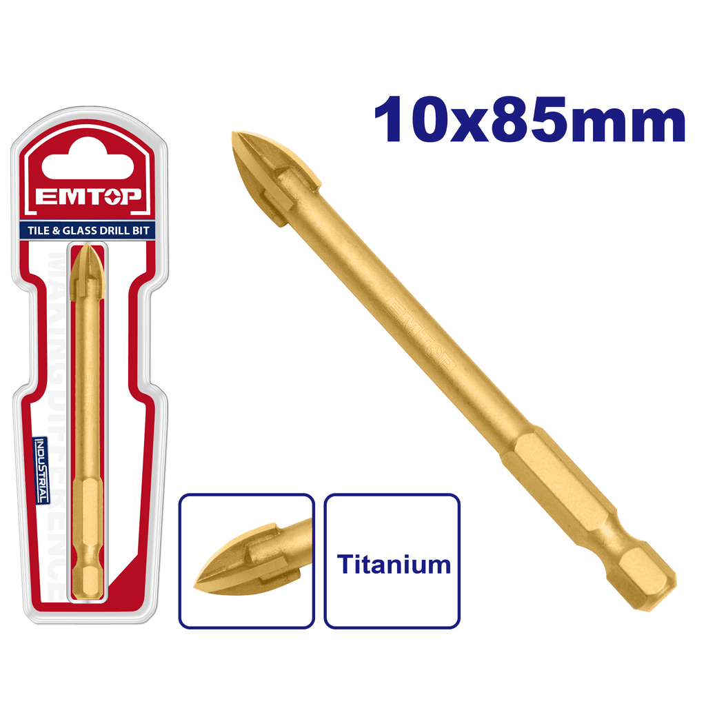 Emtop Burgija za staklo EACG21006 S16772, 10mm