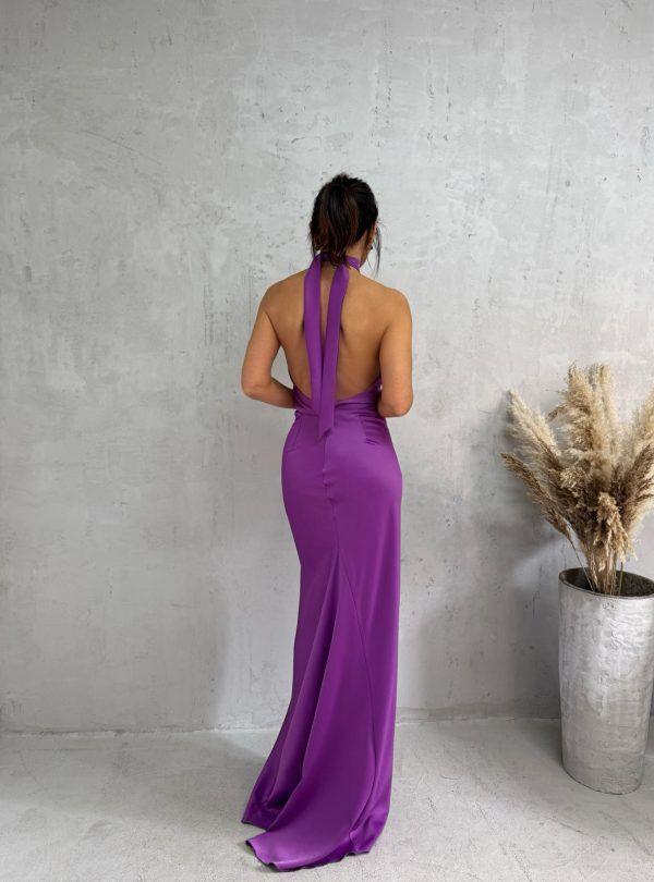 Blondy Greta Iris Elegantna Satenska Haljina