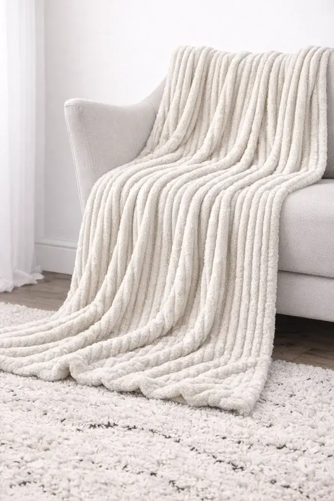 Ćebe Stripe133-0403tcx 598/517, 180x220cm, Bež