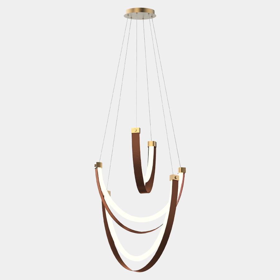MSL Luster LED Corleone MSL-3779-3, Smeđa