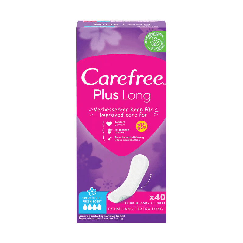 Carefree dnevni ulošci Plus Long Fresh, 40 komada