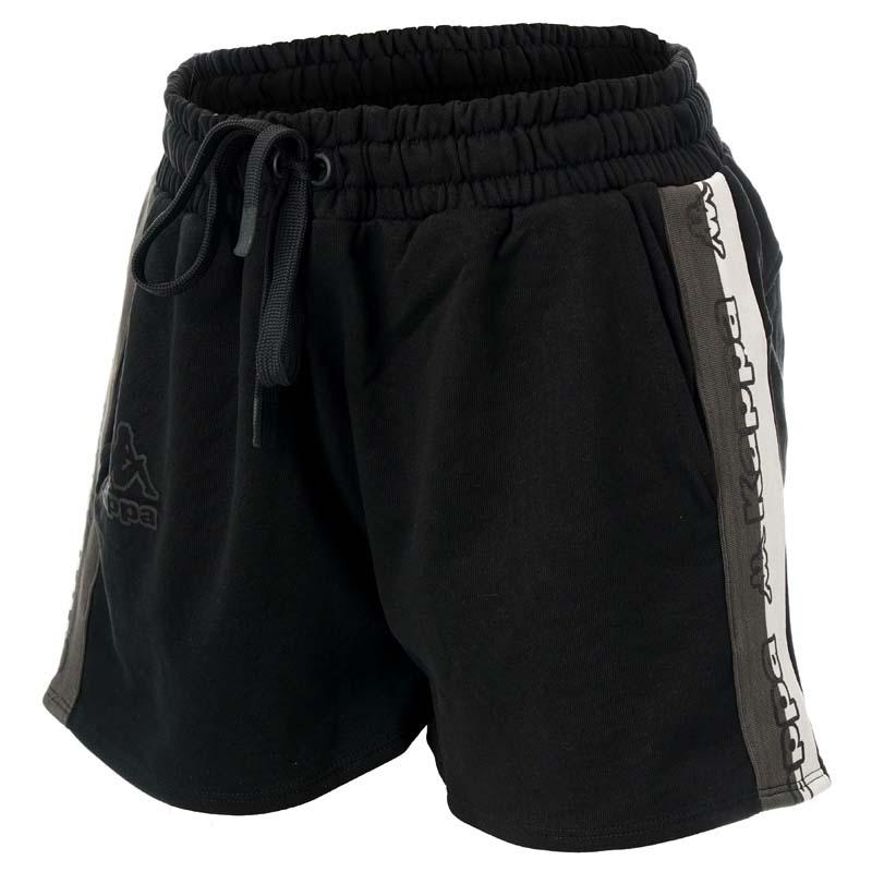 Kappa ženske kratke hlače LOGO GRAGRIA, crne