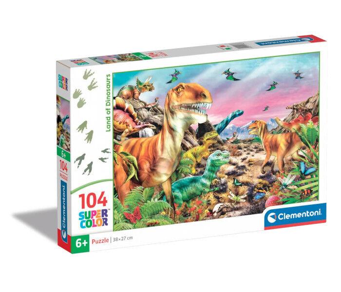 Clementoni Puzle Noli land of dinosaurus, 104 dijela
