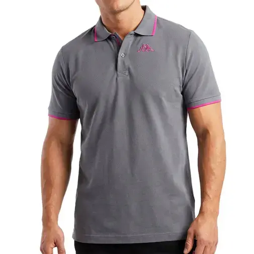 Kappa muška polo majica s logom gripe, siva