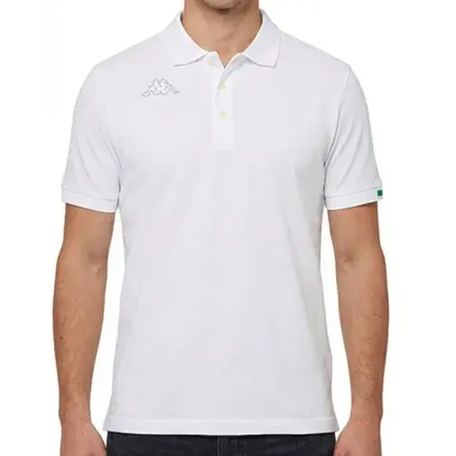 Muška polo majica Kappa s logom Maltaxita MSS, bijela