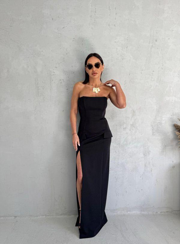 Blondy Inna Black Duga Top Haljina, Crna