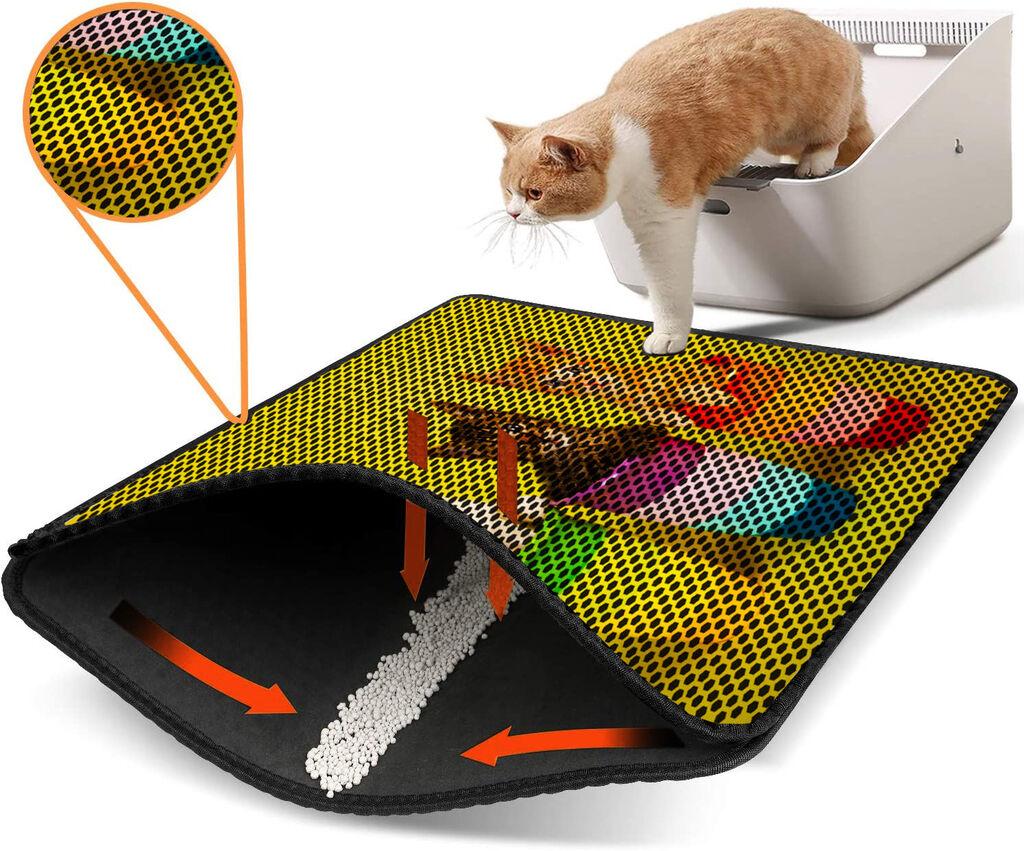 Aberto Design WC pretinac za mačke Nrszn0137, 45 x 60 cm, žuti