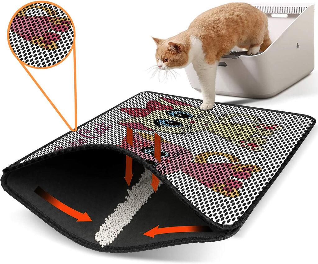 Aberto Design WC pretinac za mačke Nrszn0155, 45 x 60 cm, Šareni