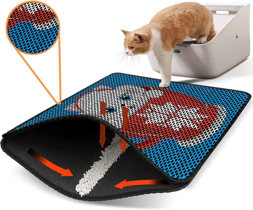 Aberto Design WC pretinac za mačke Nrszn0060, 45 x 60 cm, Plavi