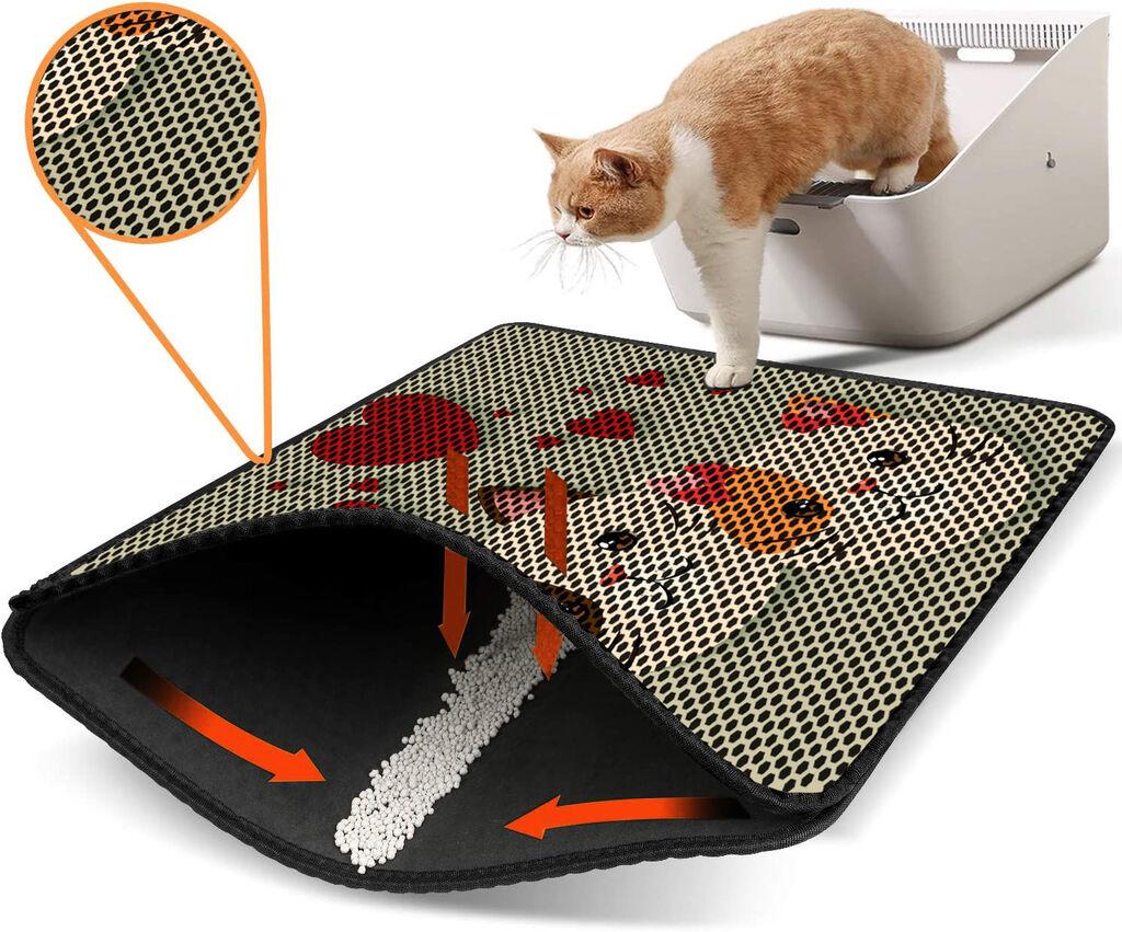 Aberto Design WC pretinac za mačke Nrszn0087, 45 x 60 cm, svijetlozelena