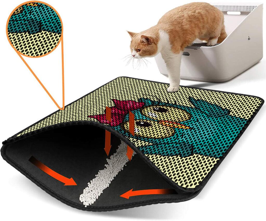 Aberto Design WC pretinac za mačke Nrszn0079, 45 x 60 cm, žuti