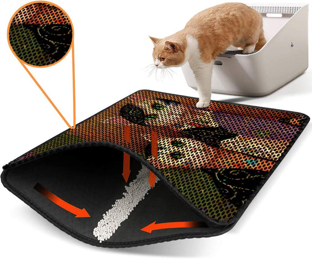 Aberto Design WC pretinac za mačke Nrszn0106, 45 x 60 cm, Šareni