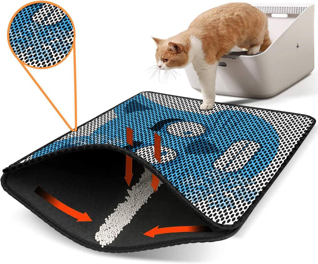 Aberto Design WC pretinac za mačke Nrszn0192, 45 x 60 cm, Plavi