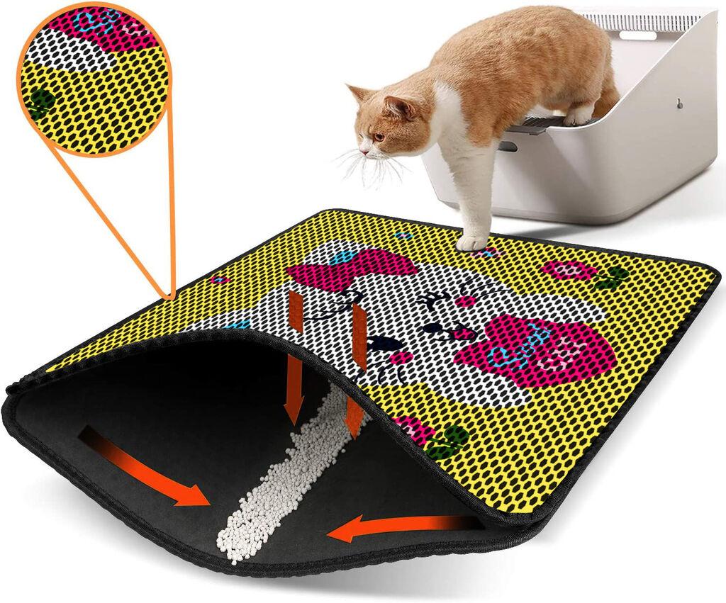 Aberto Design WC pretinac za mačke Nrszn0063, 45 x 60 cm, žuti