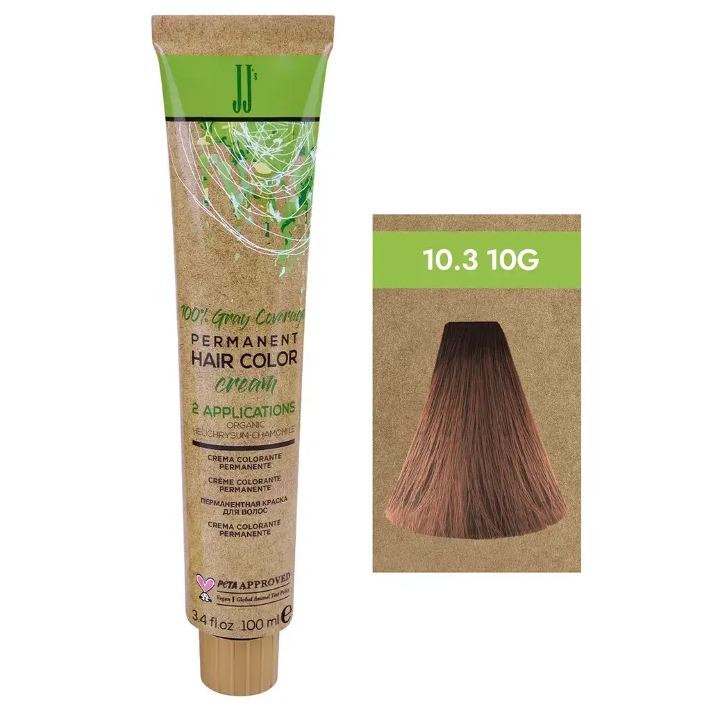 Jj Farba Za Kosu "S Gray Coverage 100Ml - 10.3-10G Zlatna Ultra Svetloplava