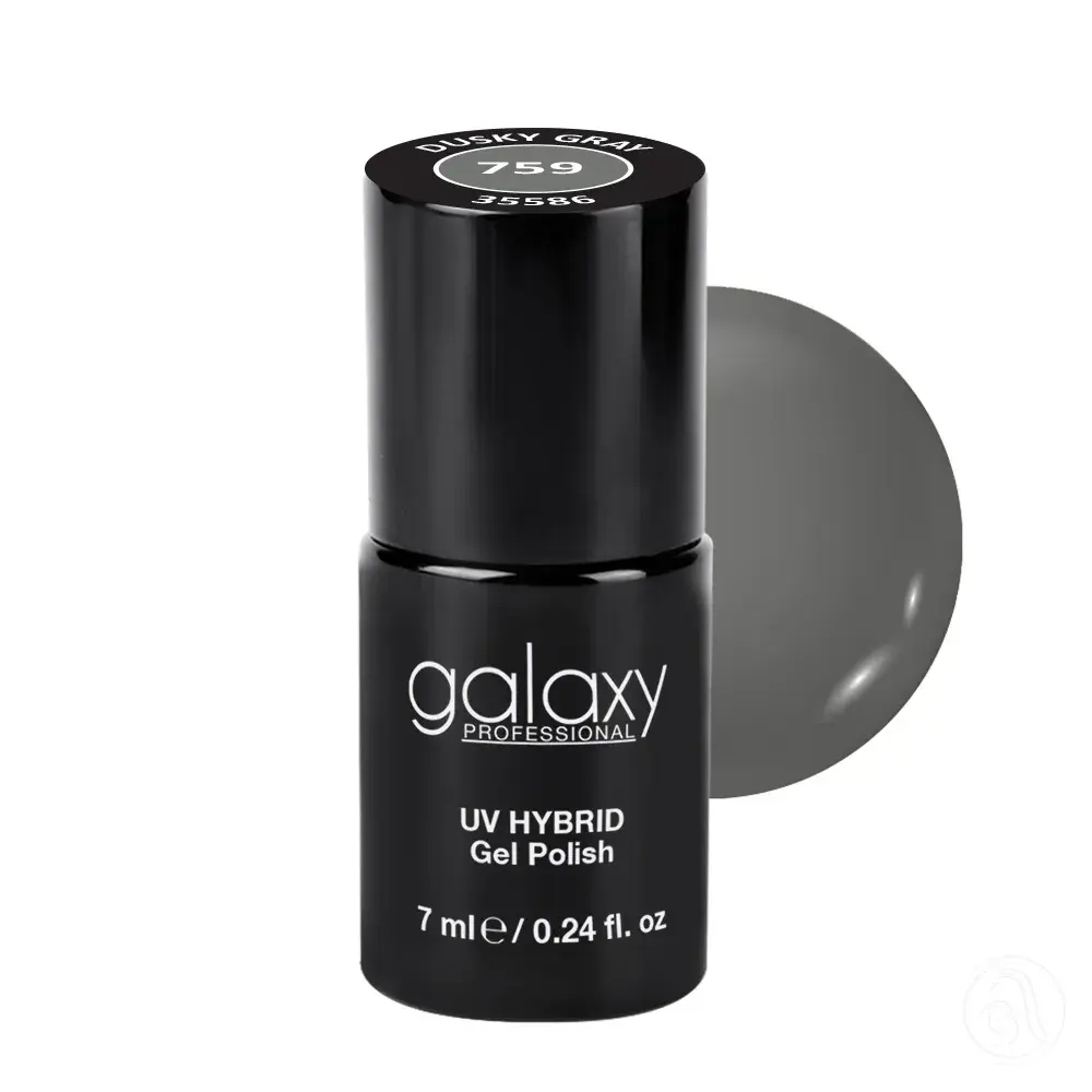 Galaxy Professional Trajni Lak Za Nokte Uv/Led Hybrid 7Ml - Dusky Gray S759