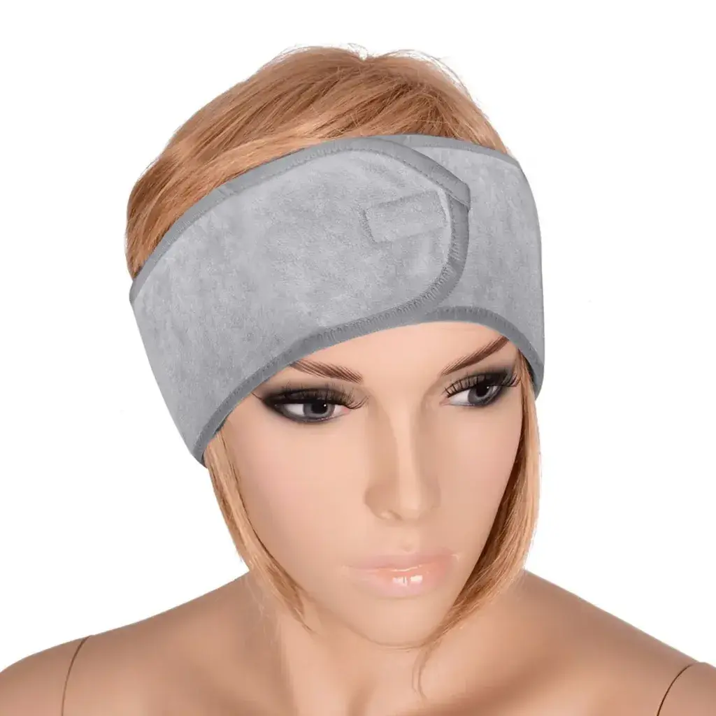 Spa Natural Traka Za Kosu Sa Čičkom - Frotir - Siva