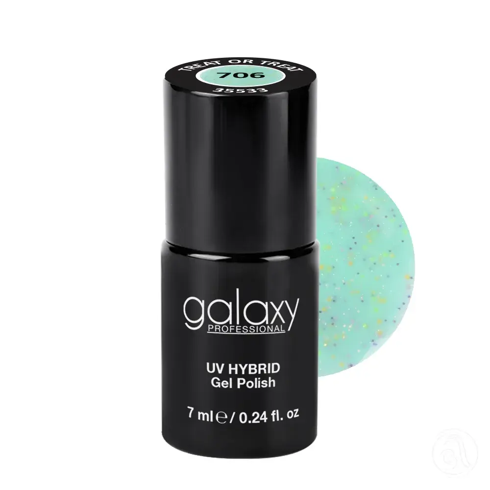 Galaxy Professional Trajni Lak Za Nokte Uv/Led Hybrid 7Ml - Treat Or Treat S706