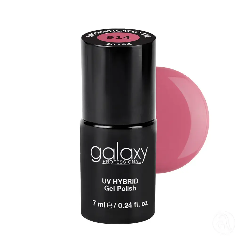 Galaxy Professional Trajni Lak Za Nokte Uv/Led Hybrid 7Ml - Sophisticated Silk S914