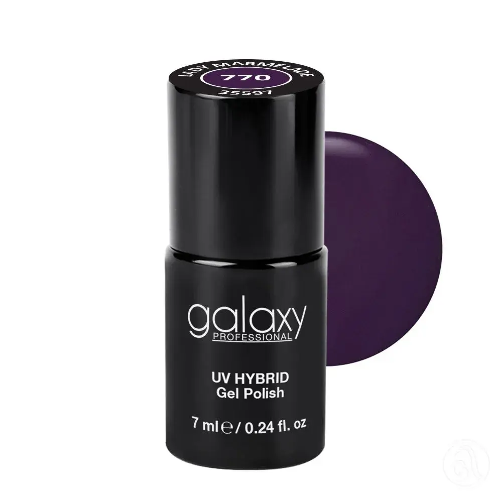 Galaxy Professional Trajni Lak Za Nokte Uv/Led Hybrid 7Ml - Lady Marmelade S770