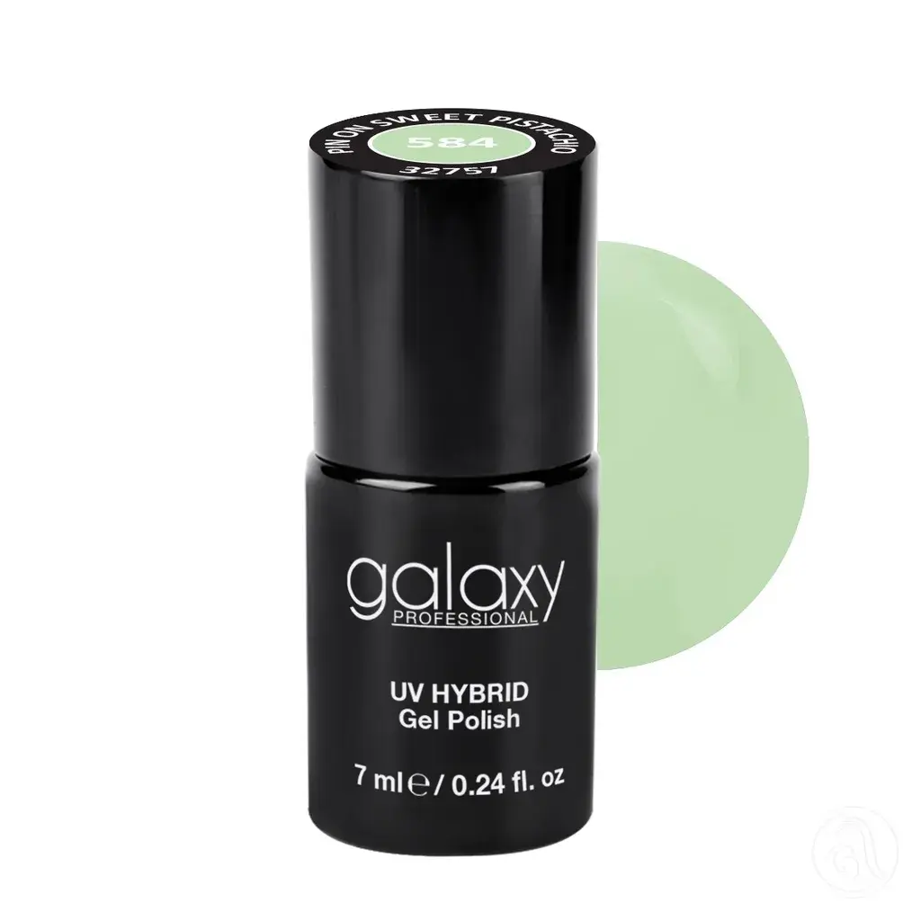 Galaxy Professional Trajni Lak Za Nokte Uv/Led Hybrid 7Ml - Pin On Sweet Pistachio S584