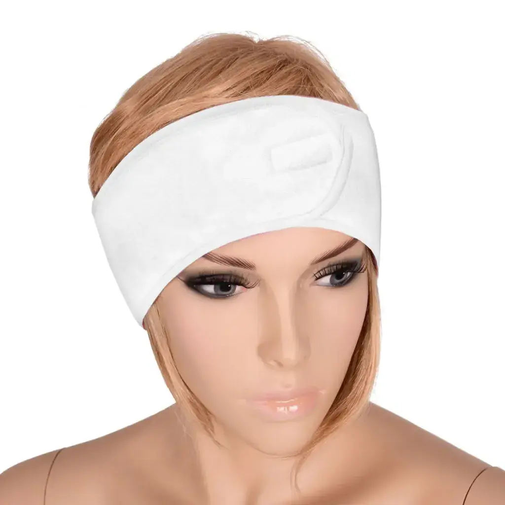 Spa Natural Traka Za Kosu Sa Čičkom - Frotir - Bela