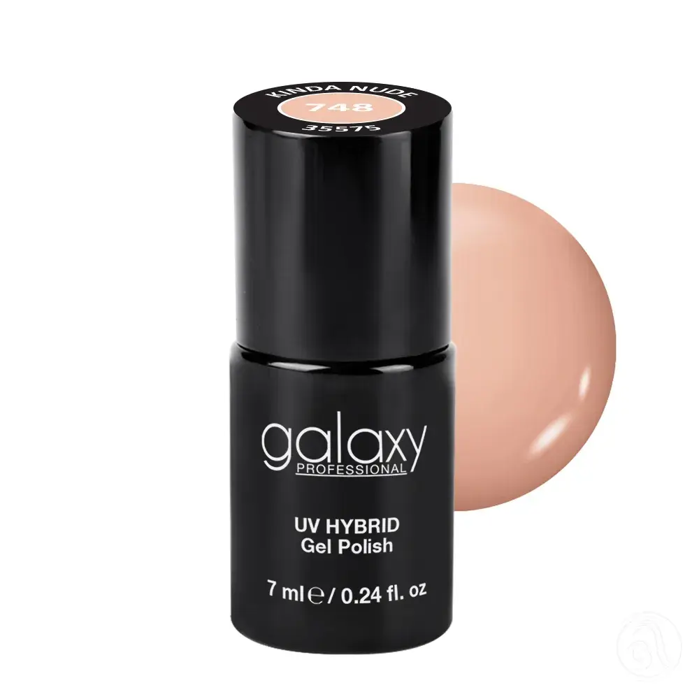 Galaxy Professional Trajni Lak Za Nokte Uv/Led Hybrid 7Ml - Kinda Nude S748