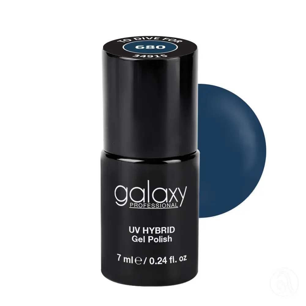 Galaxy Professional Trajni Lak Za Nokte Uv/Led Hybrid 7Ml - To Dive For S680