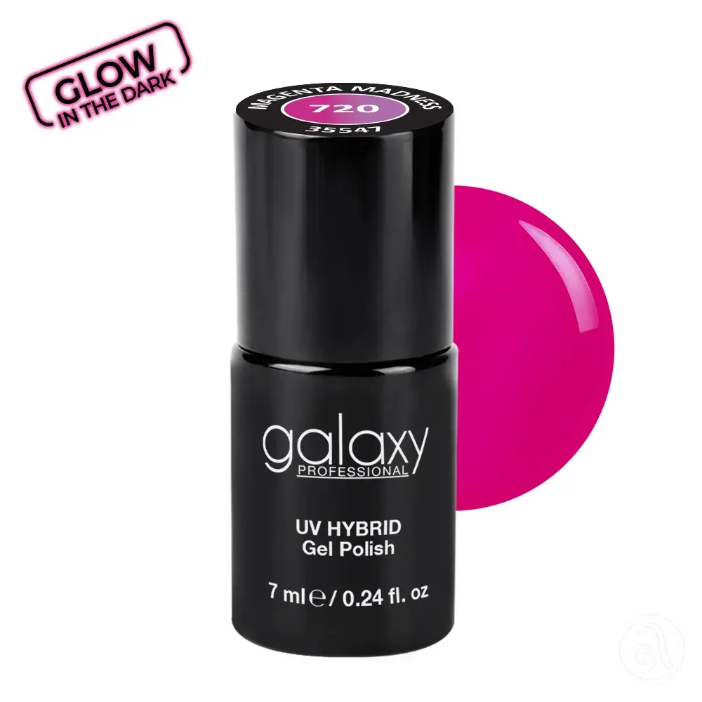 Galaxy Professional Trajni Lak Za Nokte Uv/Led Hybrid 7Ml - Magenta Madness S720