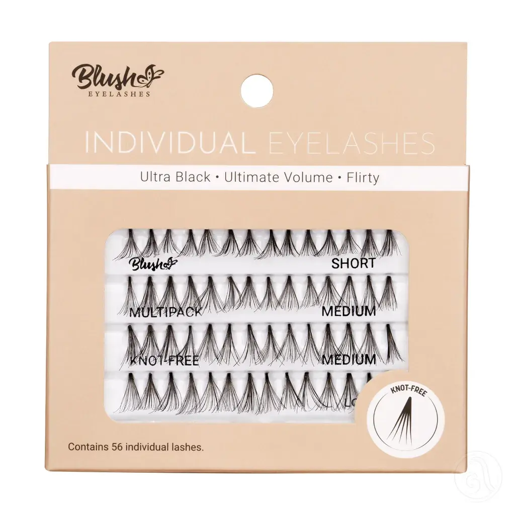 Blush Individualne Trepavice Bez Čvorića - Ultra Black 558