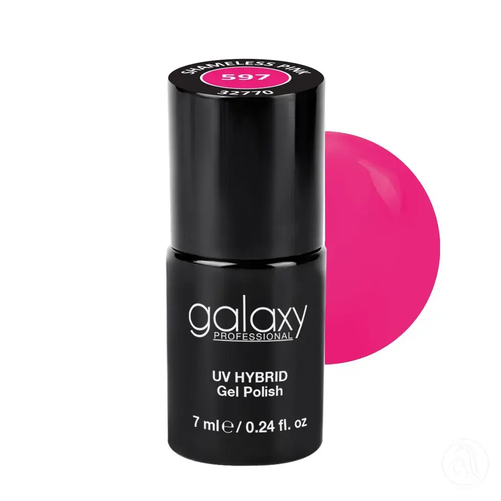 Galaxy Professional Trajni Lak Za Nokte Uv/Led Hybrid 7Ml - Shameless Pink S597