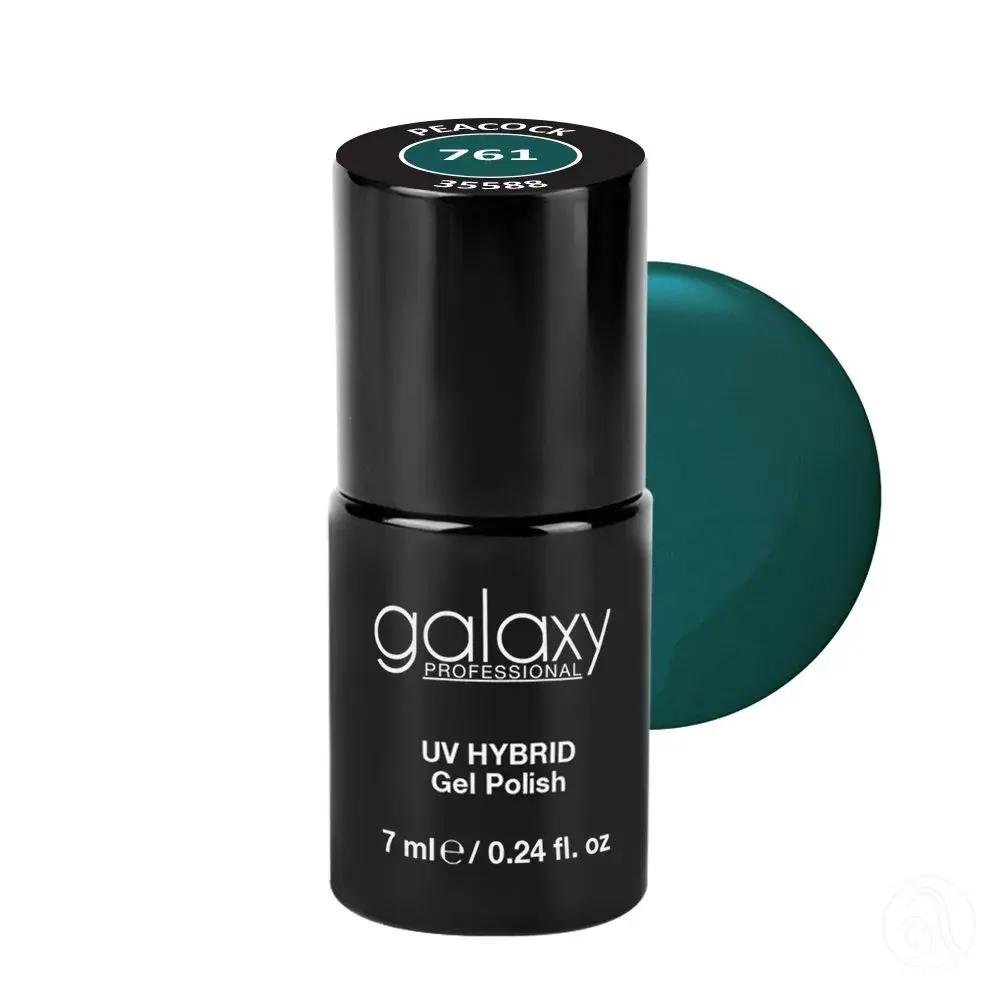 Galaxy Professional Trajni Lak Za Nokte Uv/Led Hybrid 7Ml - Peacock S761