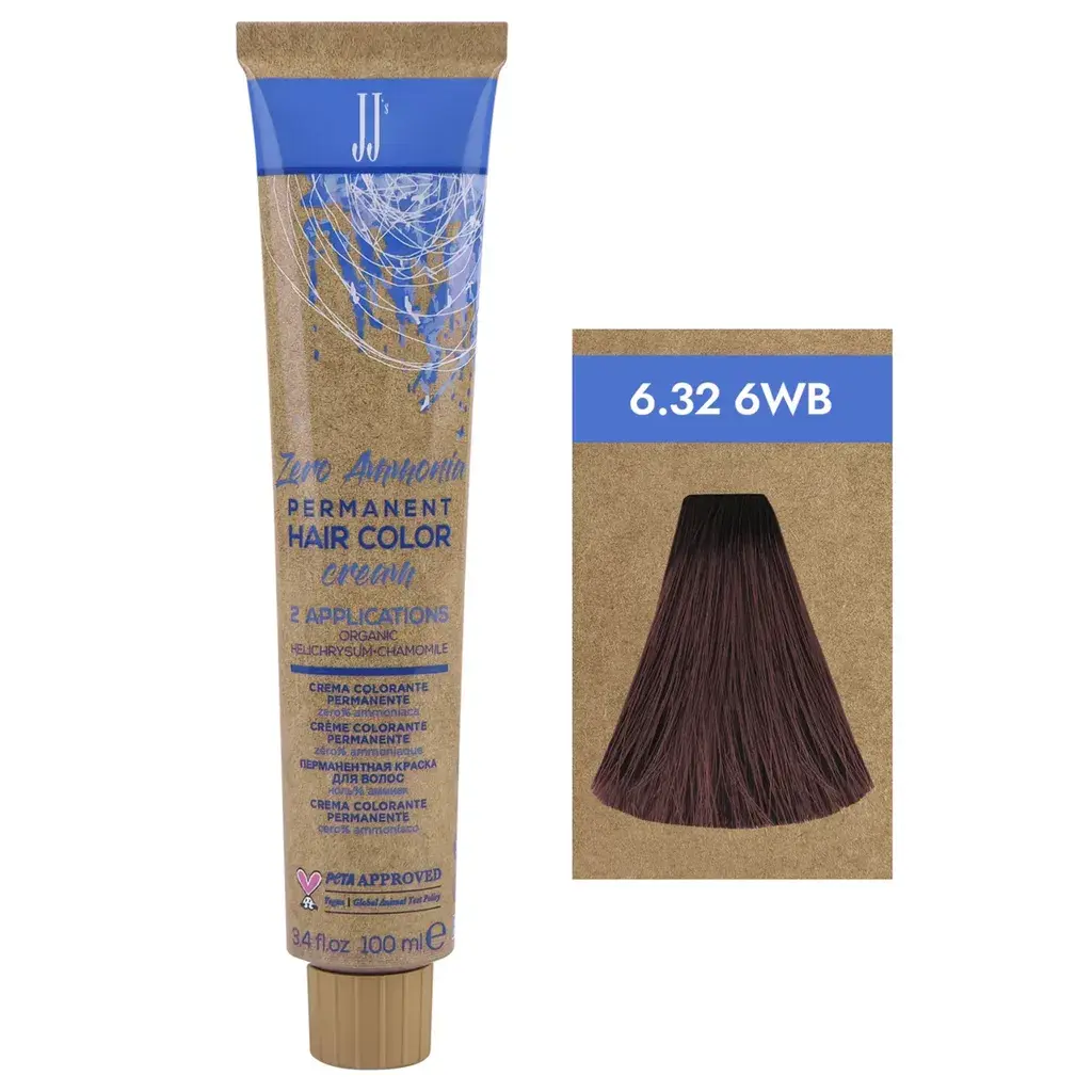 Jj Farba Za Kosu "S Zero Ammonia 100Ml - Topla Bež Tamnoplava 6.32-6Wb
