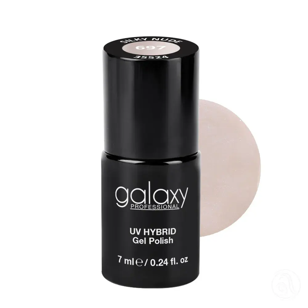 Galaxy Professional Trajni Lak Za Nokte Uv/Led Hybrid 7Ml - Silky Nude S697