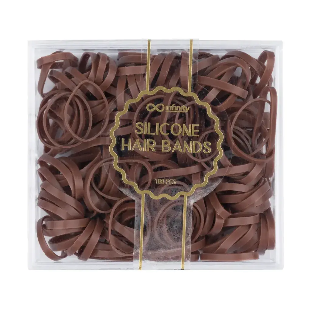 Infinity Silikonske Gumice Za Kosu - Braon