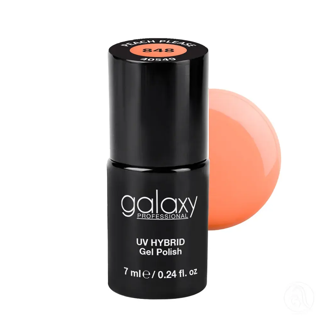 Galaxy Professional Trajni Lak Za Nokte Uv/Led Hybrid 7Ml - Peach Please S848
