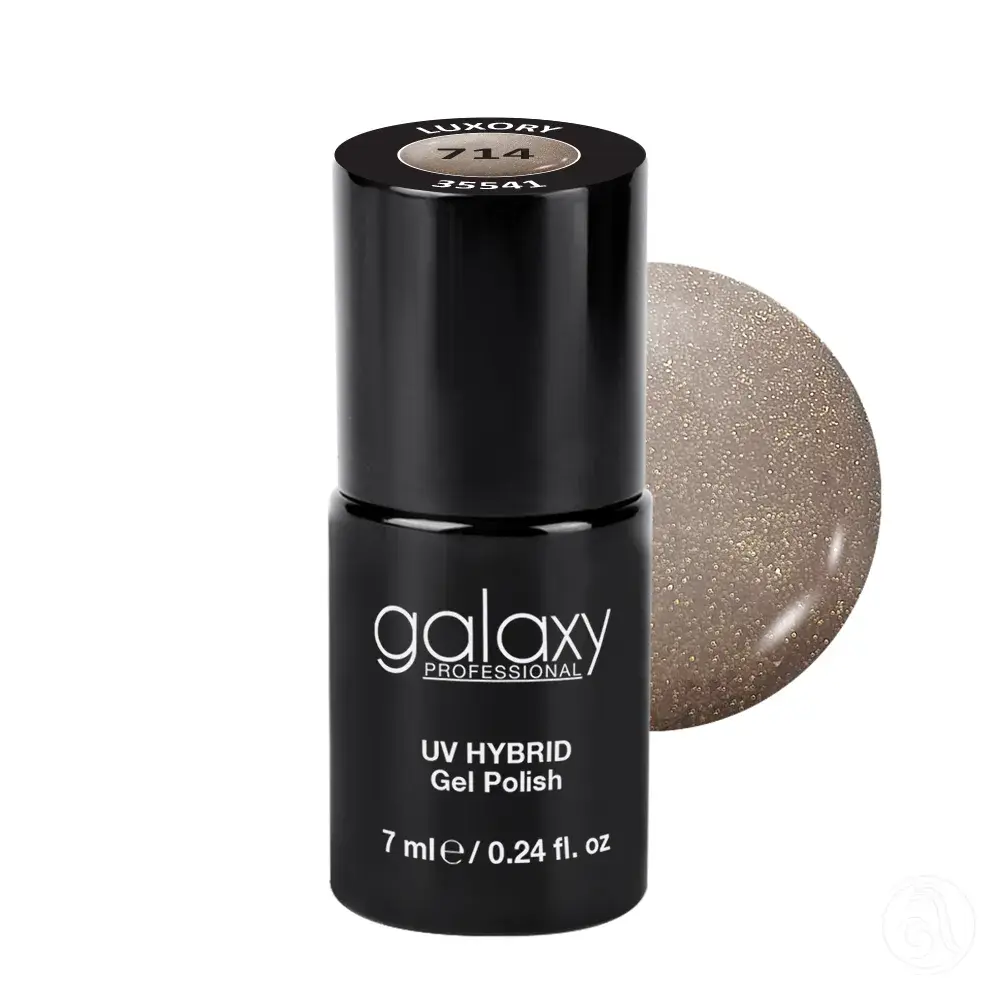 Galaxy Professional Trajni Lak Za Nokte Uv/Led Hybrid 7Ml - Luxory S714