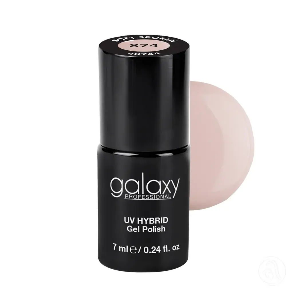 Galaxy Professional Trajni Lak Za Nokte Uv/Led Hybrid 7Ml - Soft Spoken S874