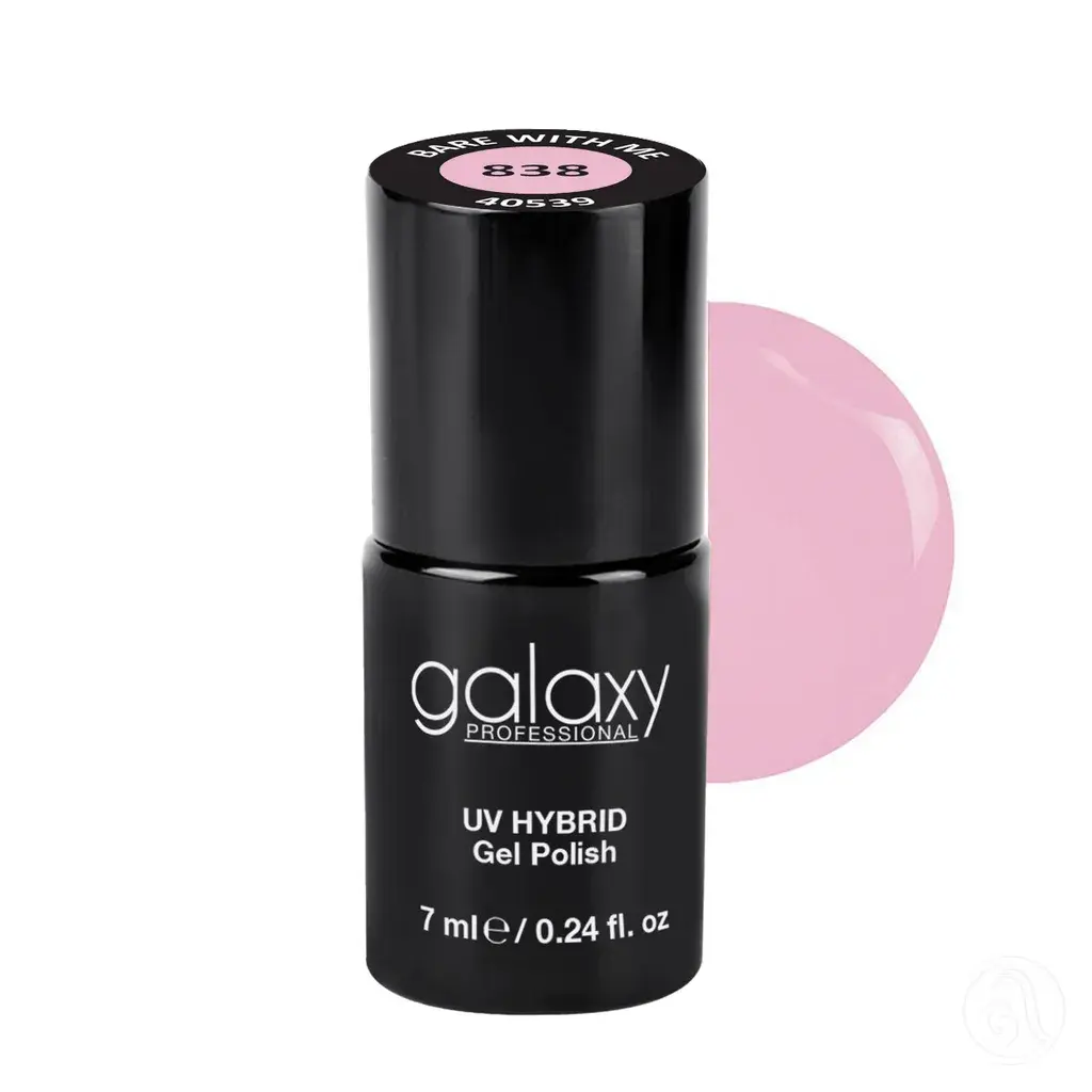 Galaxy Professional Trajni Lak Za Nokte Uv/Led Hybrid 7Ml - Bare With Me S838
