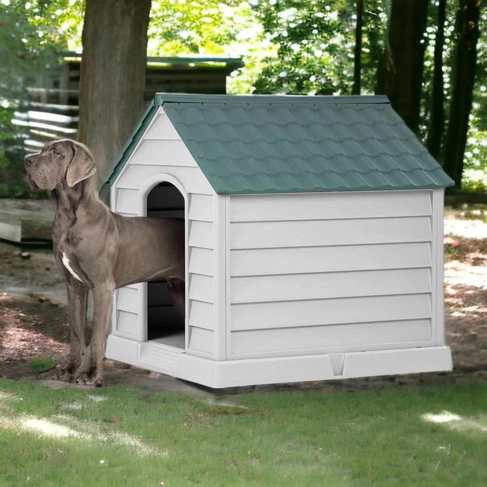 Kućica za pse Paws & Whiskers 5101-4, 95x102x98 cm, Sivo-zelena